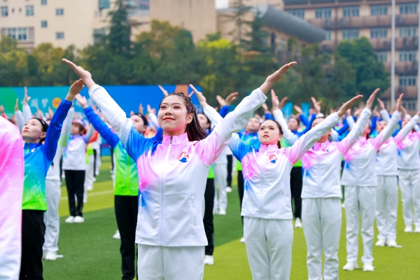 大渡口区举行2025年职工广播体操比赛(图1)